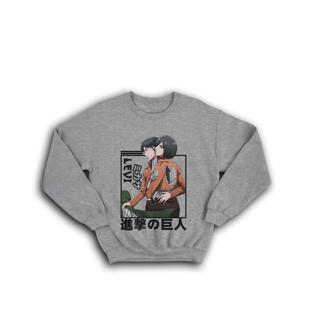 NEW SWEATER ANIME SHINGEKI NO KYOJIN LEVI MIKASA ACKERMAN