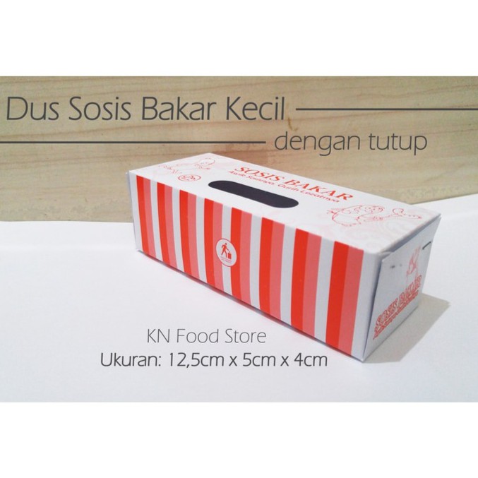 

Dus Sosis Bakar Kecil dengan tutup - Dus Sosis Bakar 12,5 Cm - Dus Sosis Dng Tutup