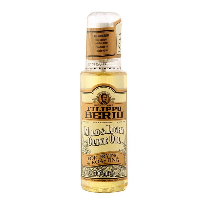 

Filippo Berio Extra Light Oli 200 Ml