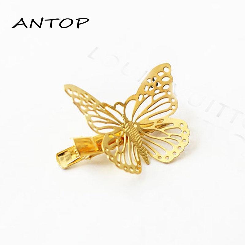 Jepit Rambut Model Butterfly Hollow Untuk Wanita