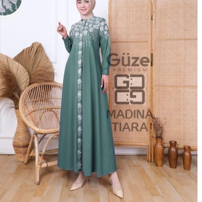 Best Seller.. TERBARU||Gamis MADINA TIARA original ( GUZEL) terlaris||kekinian||Gamis Bordir
