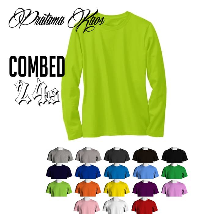Kaos Polos Lengan Panjang 24S