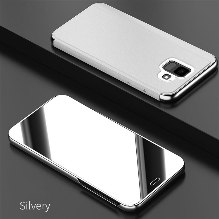 Case Samsung A8 Plus Clear view standing flip cover