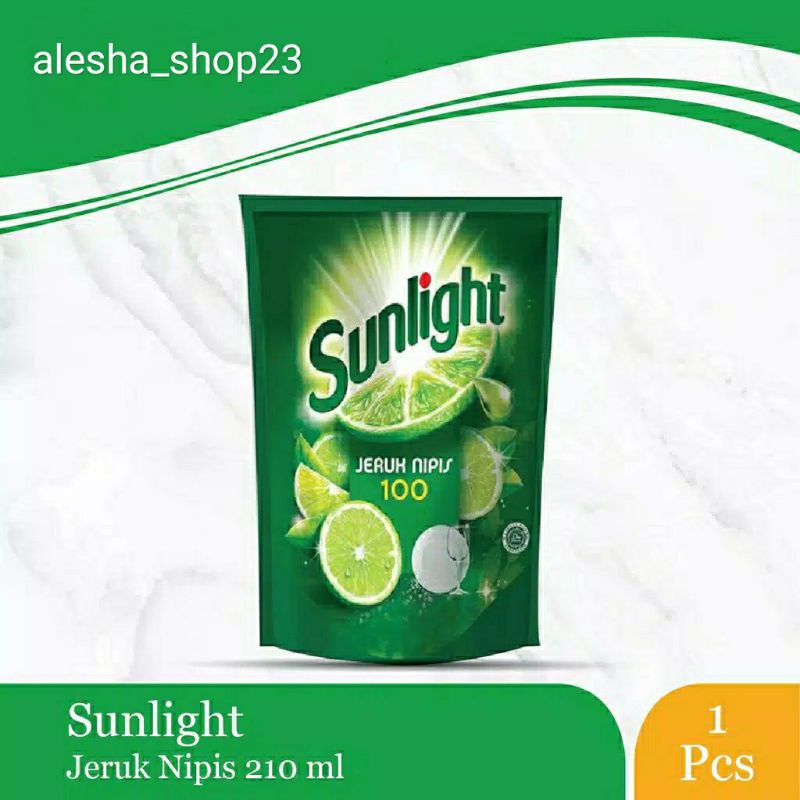 Jual SUNLIGHT SABUN CUCI PIRING JERUK NIPIS 210ML | Shopee Indonesia