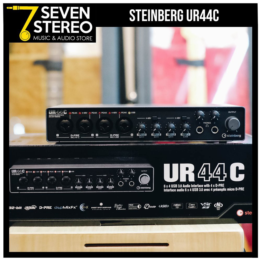 Steinberg UR44C Audio Interface - Soundcard Recording