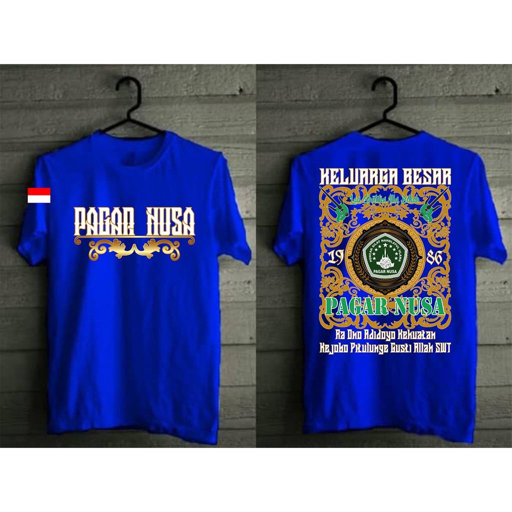 Kaos Pagar Nusa Distro Keren-Biru