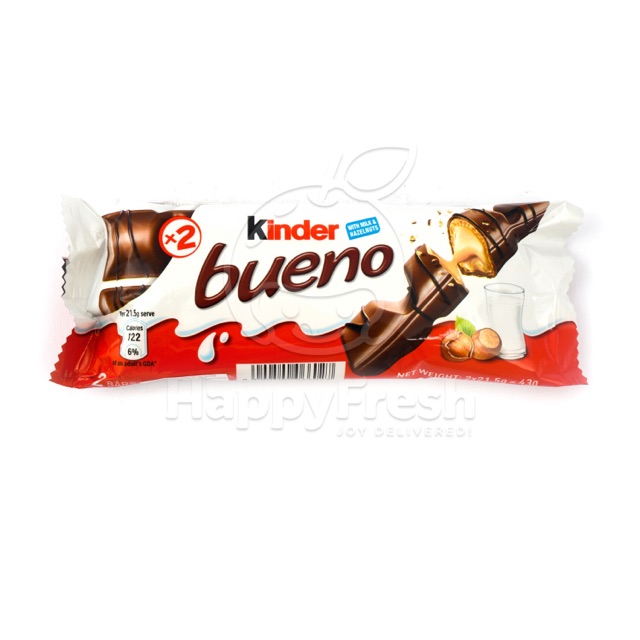 

KINDER JOY COKLAT KINDER BUENO DENGAN SUSU DAN KACANG HAZELNUT 43g