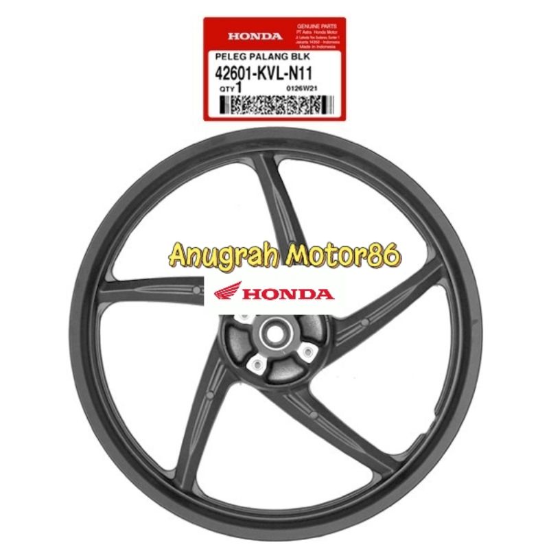 42601-KVL-N11 Velg Pelek Supra X 125 2007-2014 Supra X 125 Fi 2014-Sekarang
