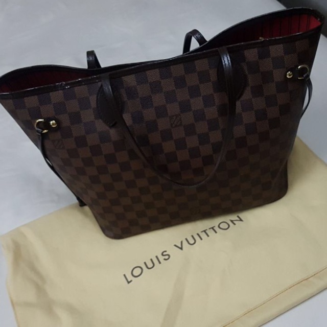 PRELOVED -LV Neverfull MM Damier