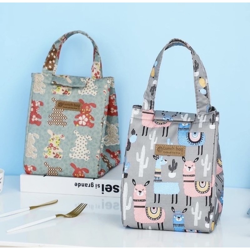 Tas kotak makan tas pasar cool bag