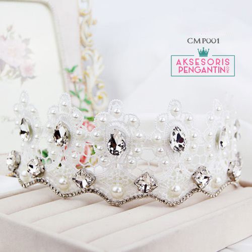 [READY STOCK] HAIRBAND MAHKOTA WEDDING AKSESORIS PENGANTIN CROWN BROKAT CMP001