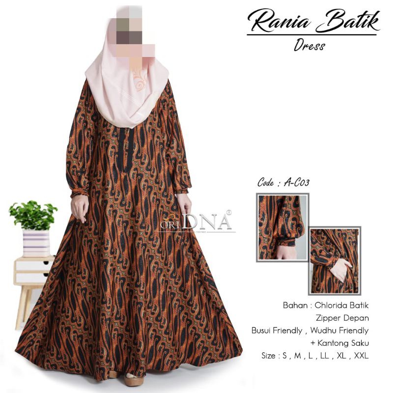 Couple Gamis Koko Batik Ori DNA Clothing BTC Solo