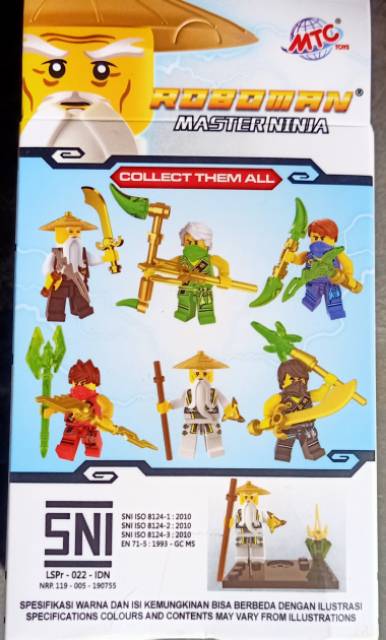 MC319 Legoo box karakter master ninja lego roboman mainan edukasi terlengkap &amp; termurah kevin toys