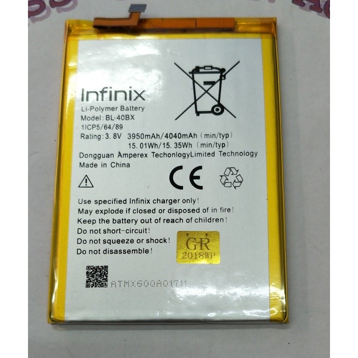 Battery Batre Baterai Infinix Note 2 X600 BL-40BX BL40BX BL 40BX