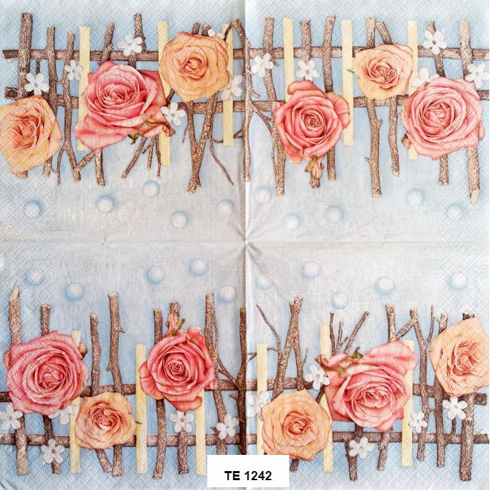 Tisu  Napkin Kerajinan  Decoupage Eropa  33X33 CM TE 1242 TTS