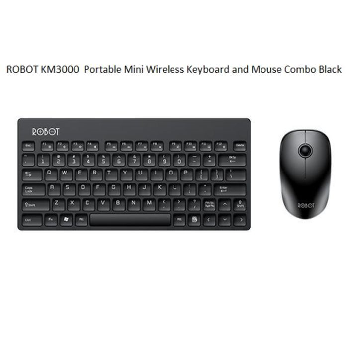 Robot KM3000 Portable Mini Wireless Keyboard &amp; Mouse Combo