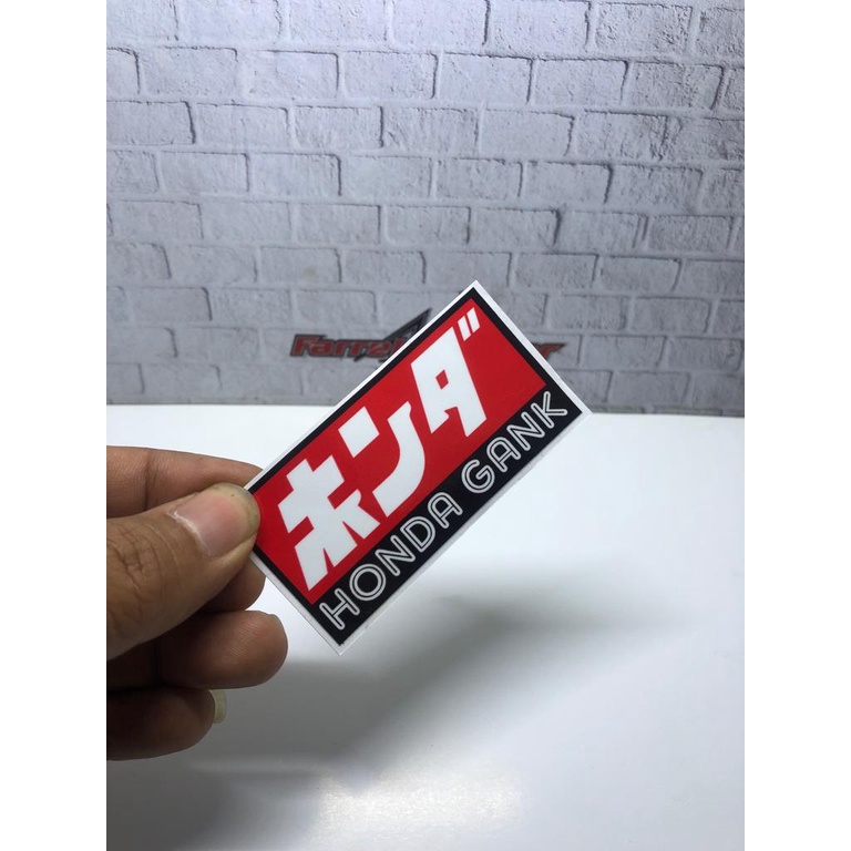 stiker Sticker HONDA GANK