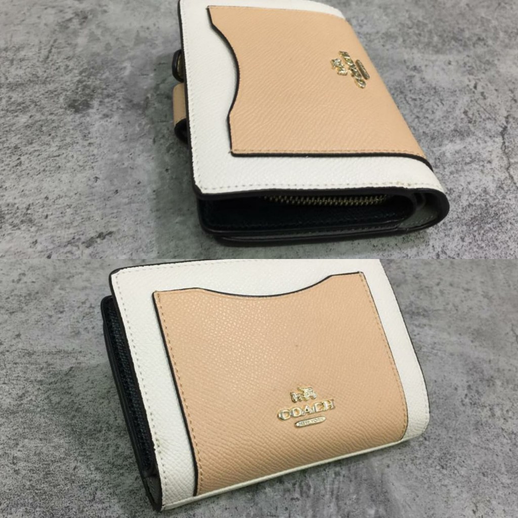 Dompet Wanita COACH Colorblock Medium Corner Zip Wallet-129