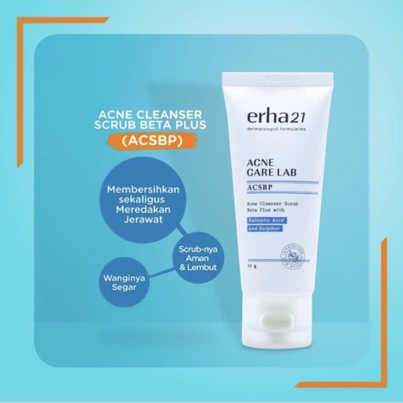 Erha 21 Acne Care Lab ACSBP Cleanser Scrub Beta Plus 60gr