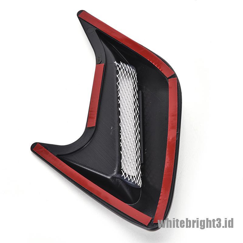 2 pcs Simulasi Ventilasi Udara Samping Mobil Warna Putih