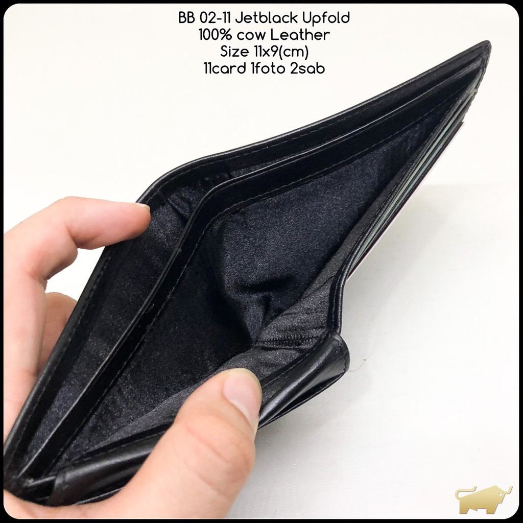 dompet pria braunbuffel 02-11 jetblack kulit sapi asli dompet cowok