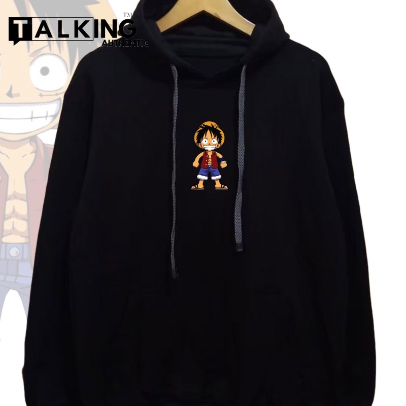 HOODIE ANIME ONE PIECE TAKAYOBO BLACK SERIES M L XL XXL ORIGINAL TALKING AUTHENTIC SWEETER HUDI PRIA WANITA OVERSIZE HITAM MURAH DAN TERLARIS