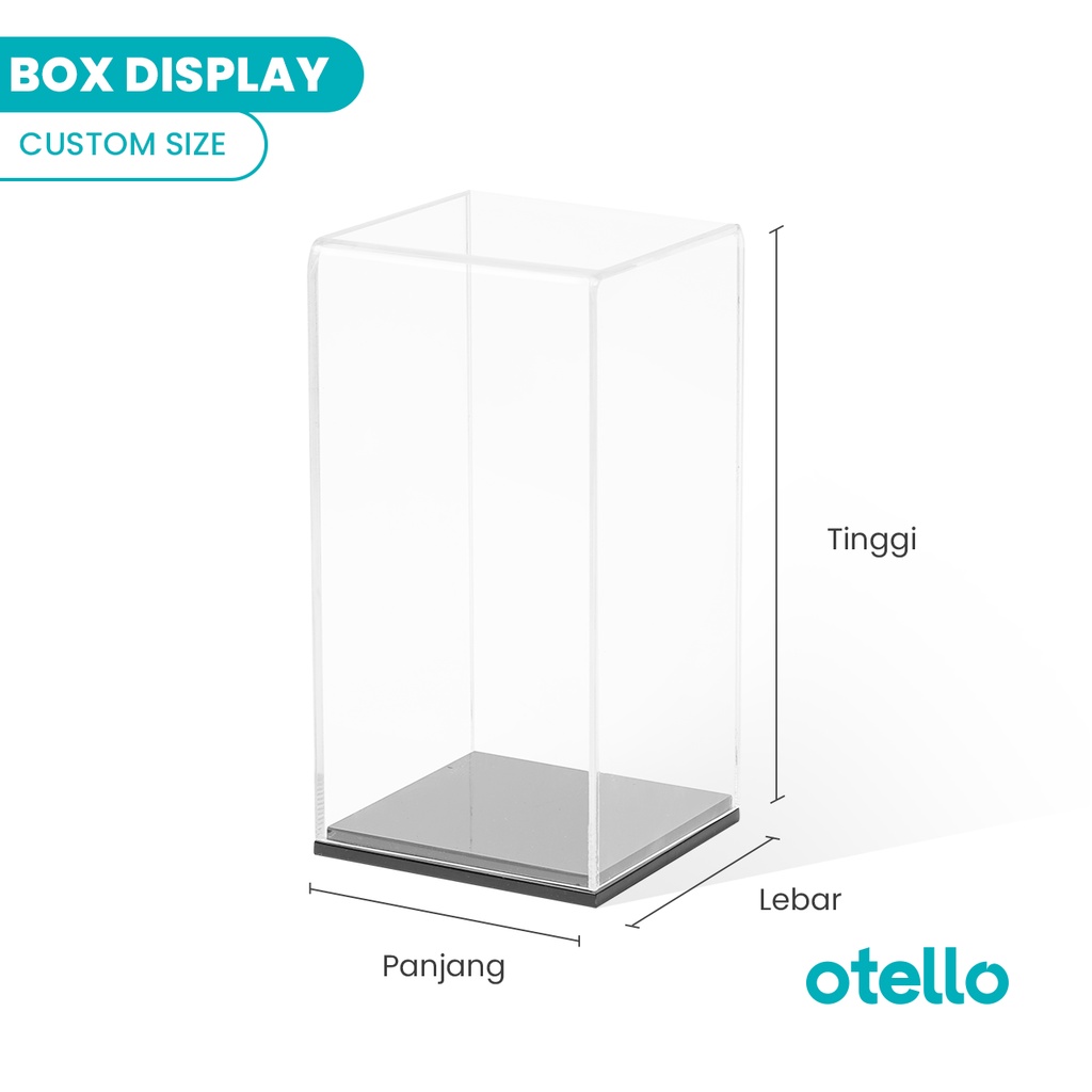 Custom Box Display Akrilik Request Ukuran Showcase Acrylic