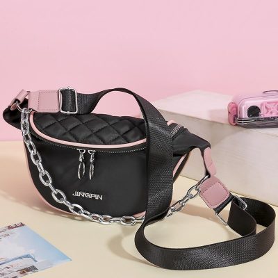 BJ81612 - BLACK/PINK/PURPLE - TAS SLINGBAG WAISTBAG IMPORT TAS WANITA FASHION IMPORT MODIS ELEGAN TERMURAH TERLARIS TERBARU BAGSTORE JAKARTA TAS BATAM GT1612