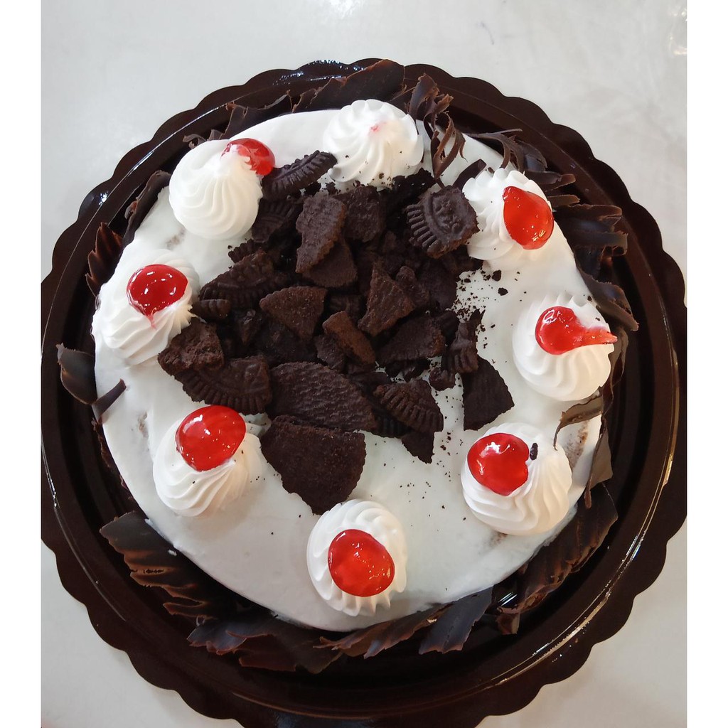 

Kue Ulang Tahun Ultah - Black Forest Topping Oreo - Free Kartu Ucapan