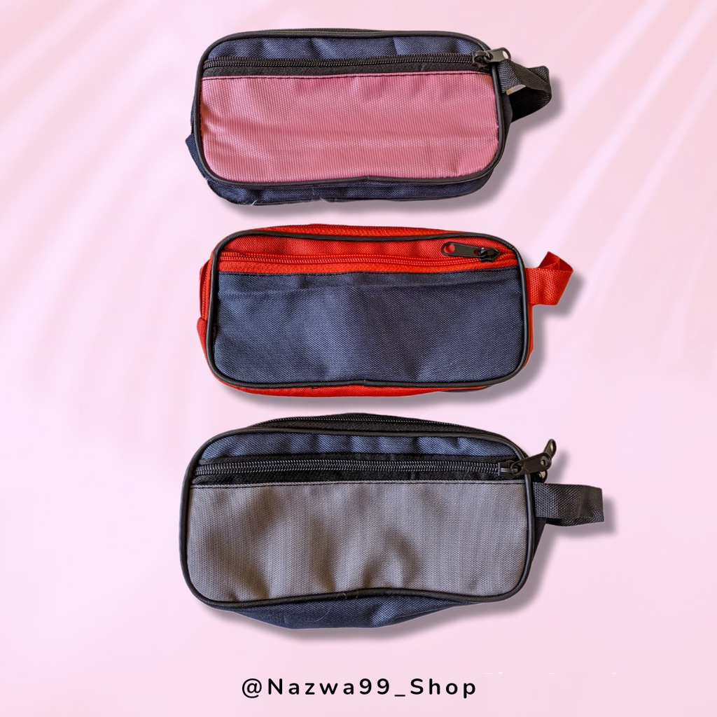 

Dompet Pensil Serbaguna Kanvas 21x11 x 4cm