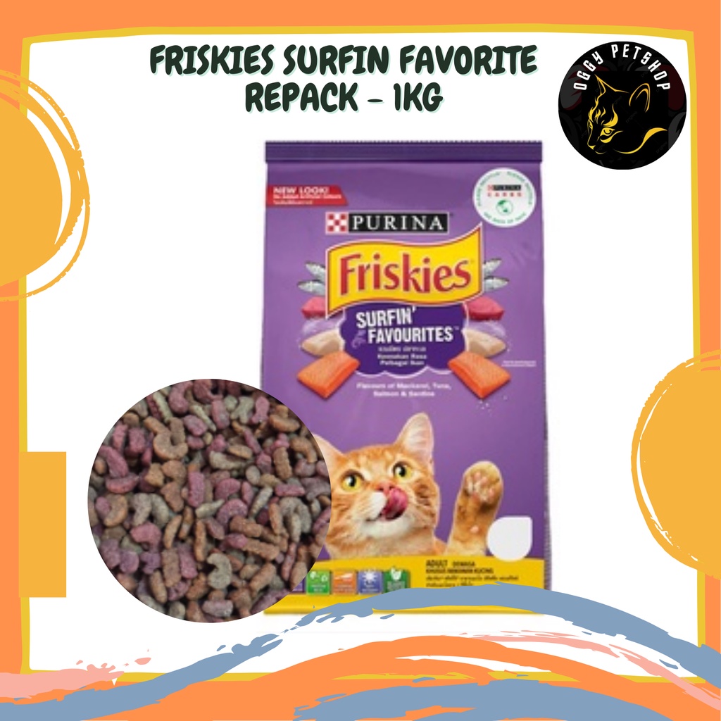 Makanan Kucing FRISKIES SURFIN' FAVOURITE Kemasan 1Kg | FRISKIES SURFIN FAVORITE 1 Kg