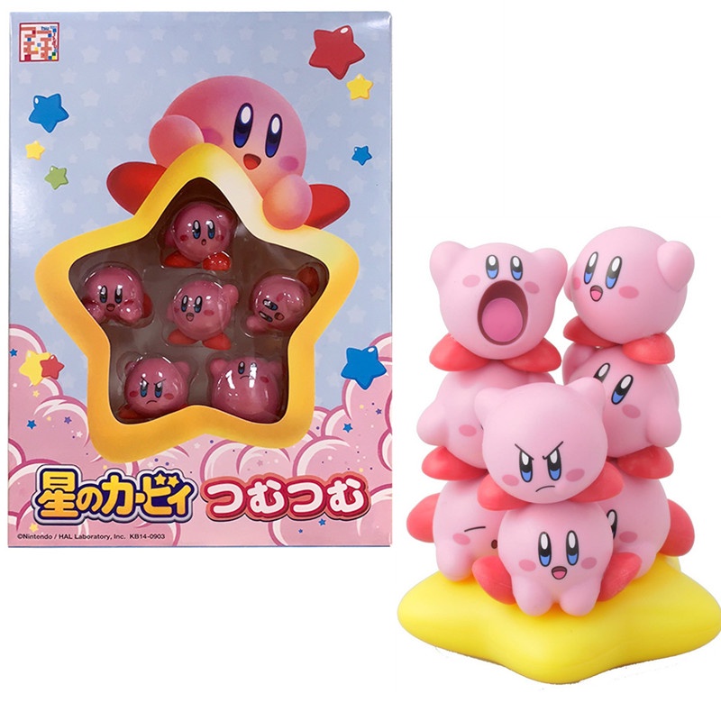 11pcs / Lot Mainan Action Figure Kirby Waddle Doo Warna Pink Untuk Hadiah Anak