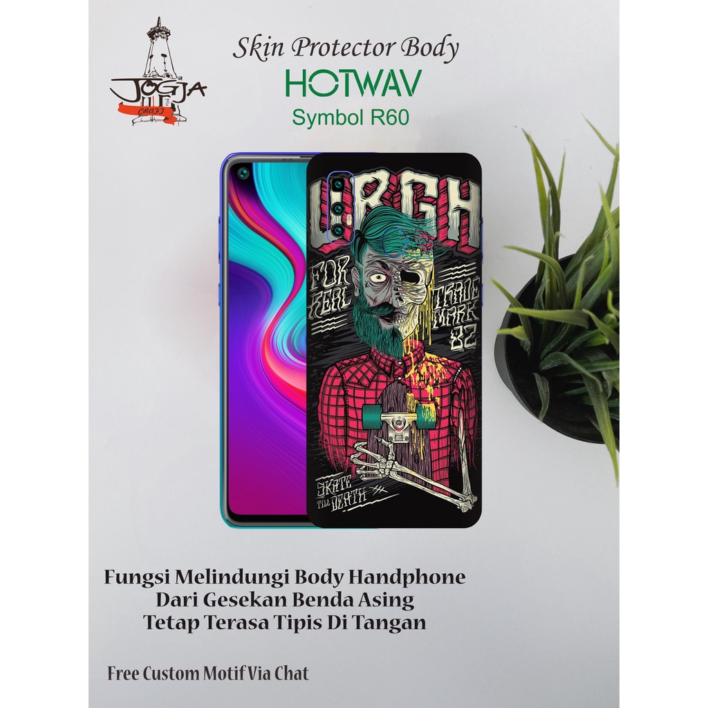 Garskin HP Hotwav Symbol R60 Motif skul - Free Custom Motif Via Chat