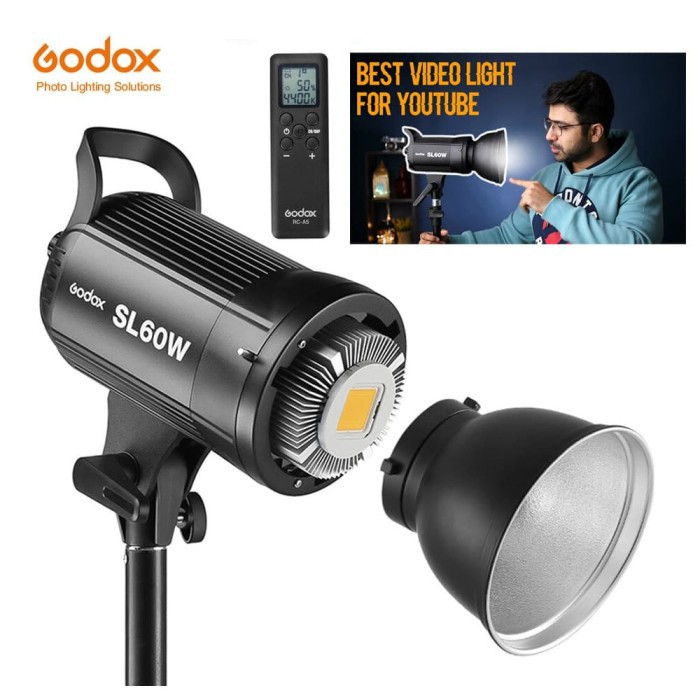 Paket Lighting Youtuber Godox Sl60w Softbox Sb Ue 80cm Stand Shopee Indonesia