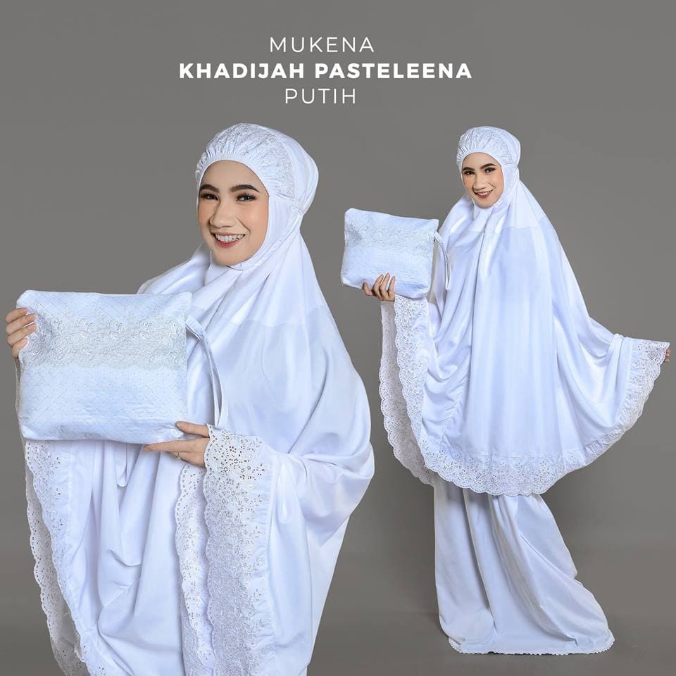 PMI MUKENA KHADIJAH PASTELEENA PUTIH