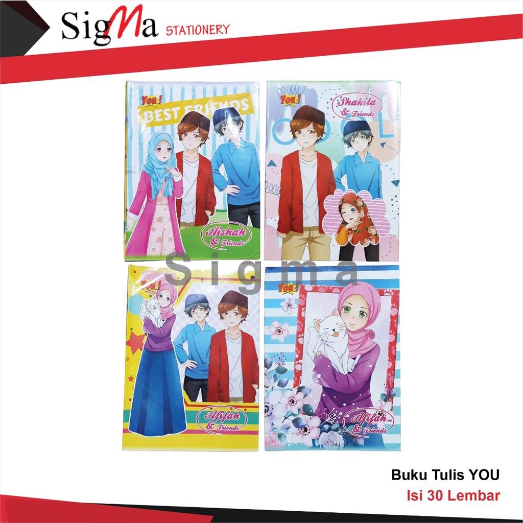 

Buku Tulis Murah 38 Lembar You - Kiky pack BUKU TERMURAH / BUKU PROMO
