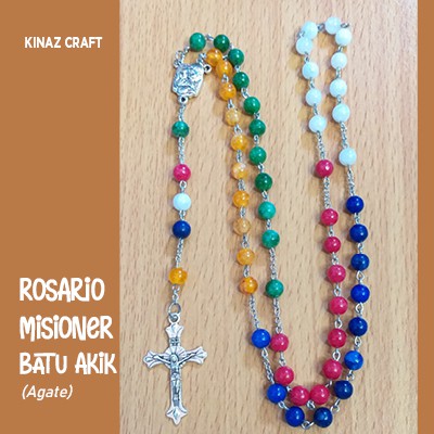 Rosario Misioner dari Batu Akik (Agate)