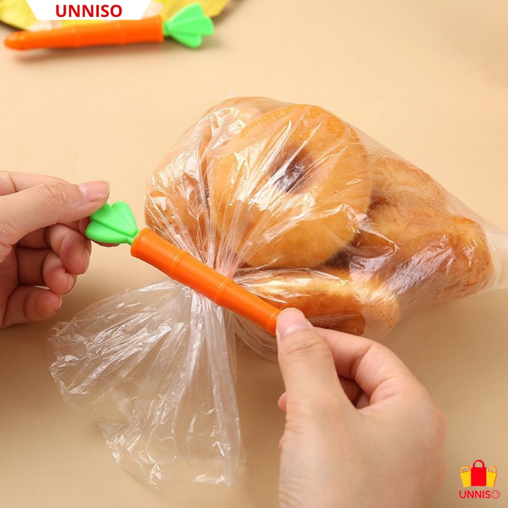 UNNISO - Food Clip Motif Carrot 1 Set Isi 5 CF13