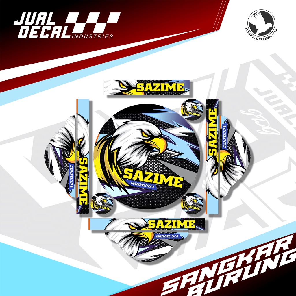 Stiker Tebok Lovebird sazime INDONESIA elang Decal Sangkar Burung New Kandang Bulat Love Bird Bisa C