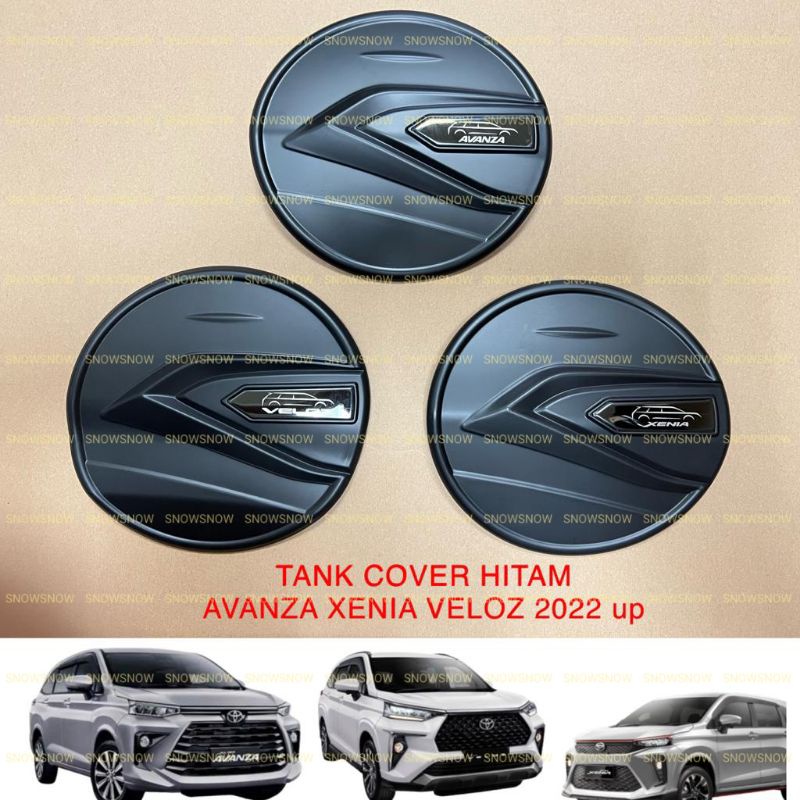 Tank Cover Avanza Xenia Veloz 2021 2022 2023 2024 2025 Platinum Hitam Chrome Carbon