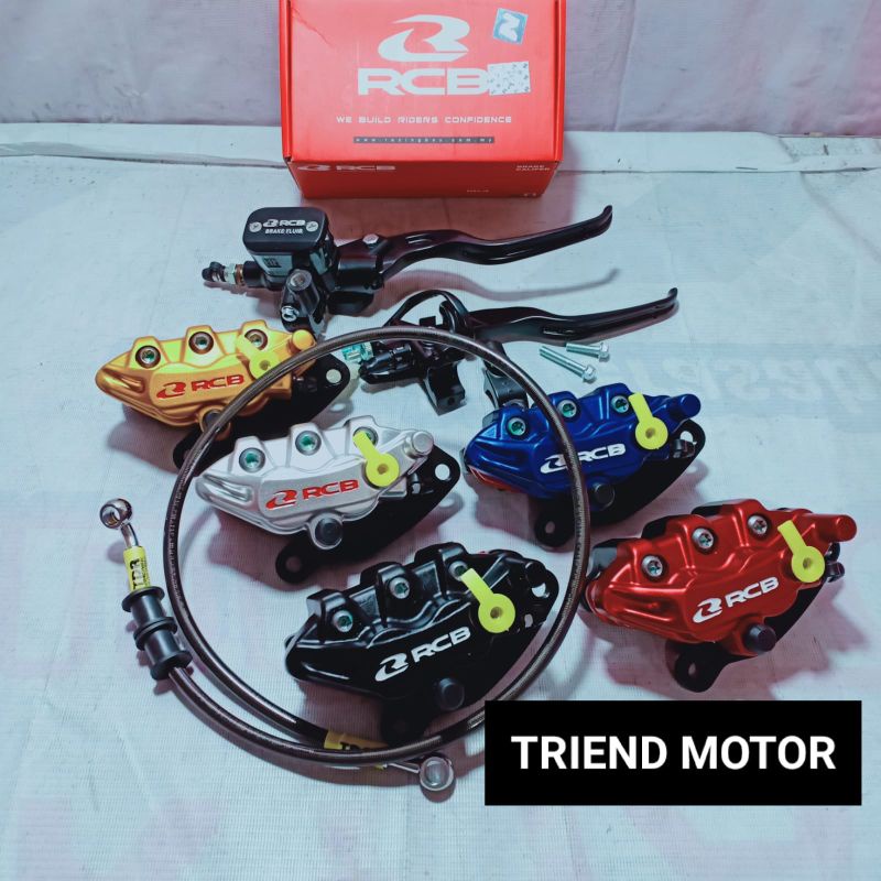 Paket Master Rem Kanan RCB E3 Kotak 14MM Handle Kiri RCB Kaliper Depan RCB Selang Rem Depan TDR Jupi