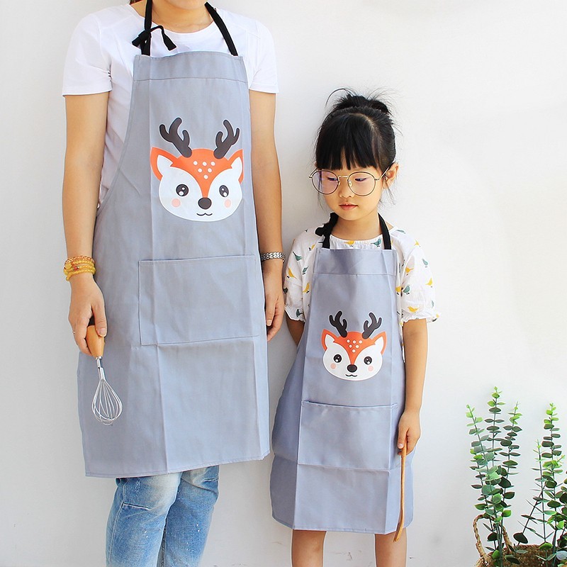 Celemek Masak Dapur / Apron Karakter Kartun Lucu Anti Air Waterproof