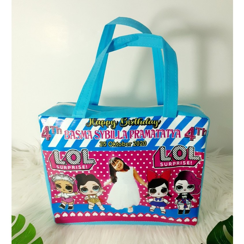 Tas Ulang Tahun Resleting Custom Foto-4