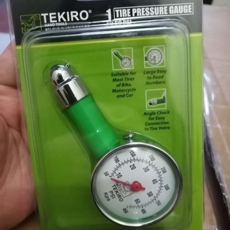 Tekiro ALAT UKUR TEKANAN ANGIN BAN BULAT 60Psi TEKIRO TIRE PRESSURE GAUGE 60 Psi AU-TG1670