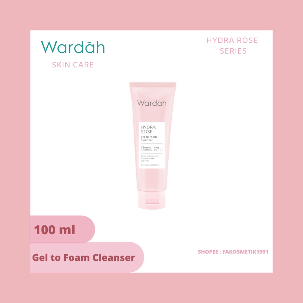 Wardah Hydra Rose Facial Foam 100ml