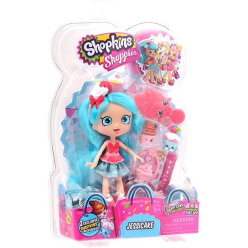 Shopkins Shoppies Jessiecake Popette Bubbleisha Seasons 1 doll