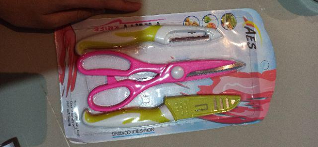 Pisau Set 3 Jenis Talenan Bukaan Kaleng Dan Filler Serba Guna