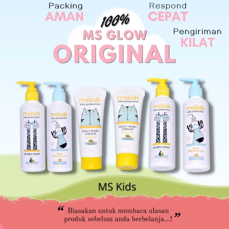 MS GLOW MS KIDS BAYI & ANAK/ LOTION SABUN SHAMPOO BAYI DAN ANAK/ perawatan bayi & anak TJ.BL.C.17