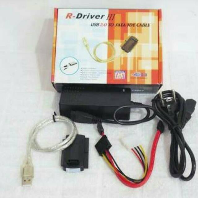 Kabel Usb 2 0 To Ide Sata Adapter R Driver Iii Shopee Indonesia