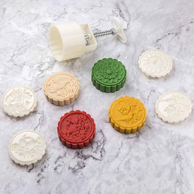 

Dm893 Cetakan Kue Bulan 4 Stempel 125G Diy Untuk Pastry Dan Biskuit Olshop.Brussel